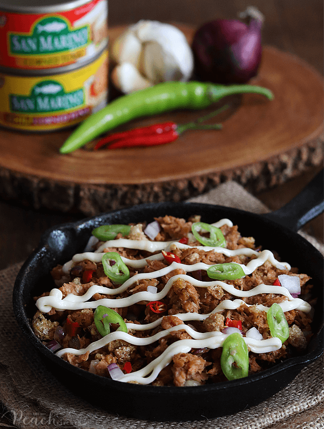 San Marino Corned Tuna Sisig - The Peach Kitchen